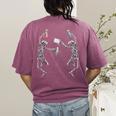 Science Teacher Dancing Skeleton Halloween Chemist Scientist Women's Comfort Colors T-Shirt Back Print Berry Science Teacher Dancing Skeleton Halloween Chemist Scientist Women's Comfort Colors T-Shirt Back Print Berry