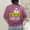 Science Teacher Halloween Elements Of Surprise Chemistry Women's Comfort Colors T-Shirt Back Print Berry
