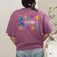 Science Teacher Teaching Future Scientists School Instructor Women's Comfort Colors T-Shirt Back Print Berry Science Teacher Teaching Future Scientists School Instructor Women's Comfort Colors T-Shirt Back Print Berry