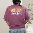 Science Teacher Tie Dye Science Teaching Back To School Women's Comfort Colors T-Shirt Back Print Berry Science Teacher Tie Dye Science Teaching Back To School Women's Comfort Colors T-Shirt Back Print Berry