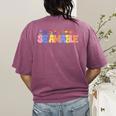 Se Amable Be Kind In Spanish Groovy Teacher Flowers Women's Comfort Colors T-Shirt Back Print Berry Se Amable Be Kind In Spanish Groovy Teacher Flowers Women's Comfort Colors T-Shirt Back Print Berry