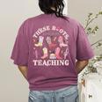 These Boots Are Made For Teaching Western Cowgirl Teacher Women's Comfort Colors T-Shirt Back Print Berry These Boots Are Made For Teaching Western Cowgirl Teacher Women's Comfort Colors T-Shirt Back Print Berry