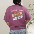 Second Grade Teacher Leopard Pencil 2nd Grade Women Teacher Women's Comfort Colors T-Shirt Back Print Berry Second Grade Teacher Leopard Pencil 2nd Grade Women Teacher Women's Comfort Colors T-Shirt Back Print Berry