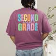 Second Grade Team Heart Teacher Student Back To School Girls Women's Comfort Colors T-Shirt Back Print Berry Second Grade Team Heart Teacher Student Back To School Girls Women's Comfort Colors T-Shirt Back Print Berry