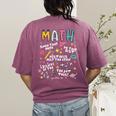 Show Your Work Math Teacher First Day Back To School Women's Comfort Colors T-Shirt Back Print Berry Show Your Work Math Teacher First Day Back To School Women's Comfort Colors T-Shirt Back Print Berry