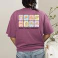 Basic Sign Language Speech Pathology Aac Sped Teacher Women's Comfort Colors T-Shirt Back Print Berry Basic Sign Language Speech Pathology Aac Sped Teacher Women's Comfort Colors T-Shirt Back Print Berry
