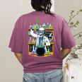 Skeleton Mad Scientist Halloween Costume Science Teacher Women's Comfort Colors T-Shirt Back Print Berry Skeleton Mad Scientist Halloween Costume Science Teacher Women's Comfort Colors T-Shirt Back Print Berry