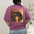 Smart Teacher Afro Girl Melanin African American Wowen Women's Comfort Colors T-Shirt Back Print Berry Smart Teacher Afro Girl Melanin African American Wowen Women's Comfort Colors T-Shirt Back Print Berry
