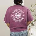 Snow Day Supporter Teacher Student Winter Snowflake Women's Comfort Colors T-Shirt Back Print Berry Snow Day Supporter Teacher Student Winter Snowflake Women's Comfort Colors T-Shirt Back Print Berry