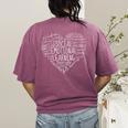 Social Emotional Learning Heart Counselor Teacher SEL Kind Women's Comfort Colors T-Shirt Back Print Berry Social Emotional Learning Heart Counselor Teacher SEL Kind Women's Comfort Colors T-Shirt Back Print Berry