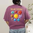 Solar System Cute Face Planets Space Science Teacher School Women's Comfort Colors T-Shirt Back Print Berry Solar System Cute Face Planets Space Science Teacher School Women's Comfort Colors T-Shirt Back Print Berry