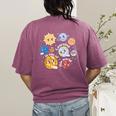 Solar System Learning Is Out Of This World Science Teacher Women's Comfort Colors T-Shirt Back Print Berry