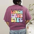 Soul Bleach Teacher Staff First Day Of School Last Hugs & High Fives Lunch Lady Vibes Blue Classic Fit Women's Comfort Colors T-Shirt Back Print Berry Soul Bleach Teacher Staff First Day Of School Last Hugs & High Fives Lunch Lady Vibes Blue Classic Fit Women's Comfort Colors T-Shirt Back Print Berry