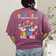 Spanish Teacher Bilingual Teacher Maestra Maestras Women's Comfort Colors T-Shirt Back Print Berry Spanish Teacher Bilingual Teacher Maestra Maestras Women's Comfort Colors T-Shirt Back Print Berry