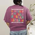 Spanish Teacher Maestra Hablar EspañOl Bilingual Teacher Women's Comfort Colors T-Shirt Back Print Berry