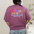 Special Education SPED Teacher For Men Women Girls Kids Women's Comfort Colors T-Shirt Back Print Berry
