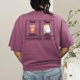 Special Education Teacher First Then Visual I Am Working For Men Women Girls Kids Women's Comfort Colors T-Shirt Back Print Berry
