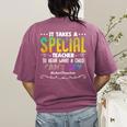 Special Teacher Daycare School Childcare Infant Teacher Women's Comfort Colors T-Shirt Back Print Berry