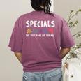 Specials The Best Part Of The Day Men Women Teacher Women's Comfort Colors T-Shirt Back Print Berry