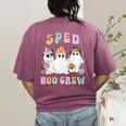SPED Boo Crew Halloween Floral Ghost Special Ed SPED Teacher For Men Women Kids Women's Comfort Colors T-Shirt Back Print Berry SPED Boo Crew Halloween Floral Ghost Special Ed SPED Teacher For Men Women Kids Women's Comfort Colors T-Shirt Back Print Berry