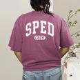 SPED Crew SPED Teacher Back To School For Women Men Women's Comfort Colors T-Shirt Back Print Berry SPED Crew SPED Teacher Back To School For Women Men Women's Comfort Colors T-Shirt Back Print Berry