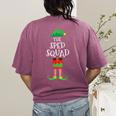 SPED Squad Elf Teacher Matching Christmas Party Pajama Women's Comfort Colors T-Shirt Back Print Berry SPED Squad Elf Teacher Matching Christmas Party Pajama Women's Comfort Colors T-Shirt Back Print Berry