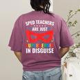 SPED Teacher Are Just Superheroes Disguise Special Education Women's Comfort Colors T-Shirt Back Print Berry SPED Teacher Are Just Superheroes Disguise Special Education Women's Comfort Colors T-Shirt Back Print Berry