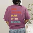 Sped Teacher Man Myth Legend Women's Comfort Colors T-Shirt Back Print Berry