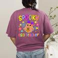 Spooky ESOL Teacher Halloween ESOL Teaching Coquette Women's Comfort Colors T-Shirt Back Print Berry Spooky ESOL Teacher Halloween ESOL Teaching Coquette Women's Comfort Colors T-Shirt Back Print Berry