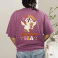 In My Spooky Science Teacher Era Occupational Haunts Women's Comfort Colors T-Shirt Back Print Berry