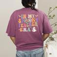 In My Spooky Teacher Era Groovy Hippie Retro Ghost Halloween Men Women Kids Women's Comfort Colors T-Shirt Back Print Berry In My Spooky Teacher Era Groovy Hippie Retro Ghost Halloween Men Women Kids Women's Comfort Colors T-Shirt Back Print Berry