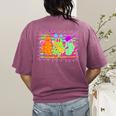 Spooky Teacher Halloween Ghost Fall Autumn Season Women Women's Comfort Colors T-Shirt Back Print Berry Spooky Teacher Halloween Ghost Fall Autumn Season Women Women's Comfort Colors T-Shirt Back Print Berry