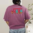 Square Root 4489 Slang Math Teacher Six Seven 6 7 Meme 67 Women's Comfort Colors T-Shirt Back Print Berry