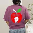 I Stand With Teachers Tshirt Women's Comfort Colors T-Shirt Back Print Berry I Stand With Teachers Tshirt Women's Comfort Colors T-Shirt Back Print Berry