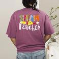 Steam Teacher Science Tech Engineering Arts Maker Women's Comfort Colors T-Shirt Back Print Berry