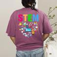 STEM Science Technology Engineering Math Teacher Women's Comfort Colors T-Shirt Back Print Berry STEM Science Technology Engineering Math Teacher Women's Comfort Colors T-Shirt Back Print Berry