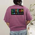 Stream Technology Robotics Shirt For Teachers And Students Premium Tri-Blend Women's Comfort Colors T-Shirt Back Print Berry