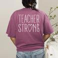 Strong Teacher Shirt Great Inspirational Teacher Women's Comfort Colors T-Shirt Back Print Berry Strong Teacher Shirt Great Inspirational Teacher Women's Comfort Colors T-Shirt Back Print Berry