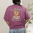 My Students Have A Pizza-My-Heart Valentines Day Teacher Women's Comfort Colors T-Shirt Back Print Berry My Students Have A Pizza-My-Heart Valentines Day Teacher Women's Comfort Colors T-Shirt Back Print Berry