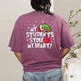 My Students Stole My Heart School Teacher Christmas Men Women Kids Women's Comfort Colors T-Shirt Back Print Berry My Students Stole My Heart School Teacher Christmas Men Women Kids Women's Comfort Colors T-Shirt Back Print Berry