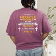 Sunday School Teacher TShirt Miracle Worker Women's Comfort Colors T-Shirt Back Print Berry