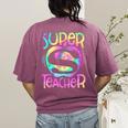 Super Teacher Back To School Apple Tie Dye First Day Women's Comfort Colors T-Shirt Back Print Berry Super Teacher Back To School Apple Tie Dye First Day Women's Comfort Colors T-Shirt Back Print Berry
