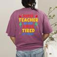 Super Teacher By Day Super Tired By Night Teacher For Men Women Women's Comfort Colors T-Shirt Back Print Berry Super Teacher By Day Super Tired By Night Teacher For Men Women Women's Comfort Colors T-Shirt Back Print Berry
