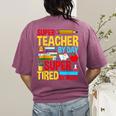 Super Teacher By Day Super Tired By Night Superhero Teacher Women's Comfort Colors T-Shirt Back Print Berry Super Teacher By Day Super Tired By Night Superhero Teacher Women's Comfort Colors T-Shirt Back Print Berry