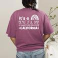 Support Public Education Teacher Red For Ed California For Men Women Kids Women's Comfort Colors T-Shirt Back Print Berry