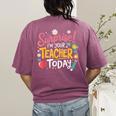 Surprise I'm Your Teacher Today Women's Comfort Colors T-Shirt Back Print Berry Surprise I'm Your Teacher Today Women's Comfort Colors T-Shirt Back Print Berry