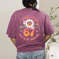 I Survived 67 Days Of School Groovy Retro Teachers Girls Women's Comfort Colors T-Shirt Back Print Berry I Survived 67 Days Of School Groovy Retro Teachers Girls Women's Comfort Colors T-Shirt Back Print Berry