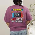 I Survived 67 Days Of School 67 Teacher Squad Matching Women's Comfort Colors T-Shirt Back Print Berry I Survived 67 Days Of School 67 Teacher Squad Matching Women's Comfort Colors T-Shirt Back Print Berry