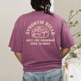 Synonym Rolls Joke Cinnamon Rolls Grammar Pun Teacher Women's Comfort Colors T-Shirt Back Print Berry Synonym Rolls Joke Cinnamon Rolls Grammar Pun Teacher Women's Comfort Colors T-Shirt Back Print Berry