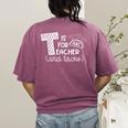 T Is For Teacher And Tacos For Teacher & Tacos Lovers Men Women Girls Kids Women's Comfort Colors T-Shirt Back Print Berry